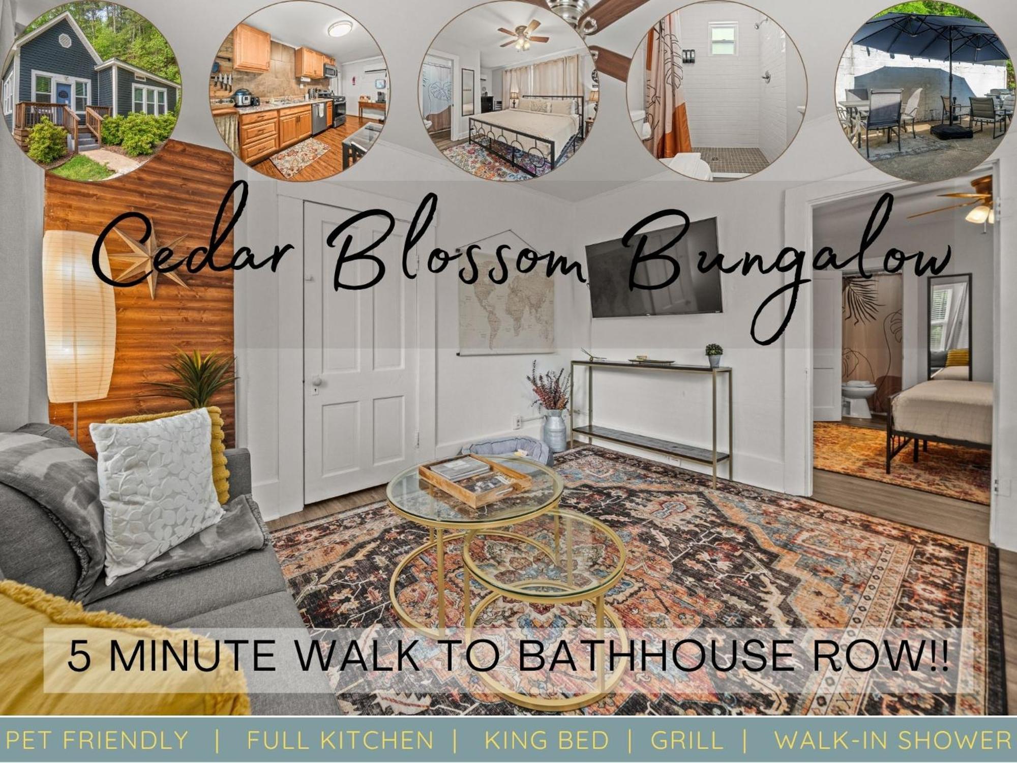 Cedar Blossom Bungalow Is A Cozy Getaway With A 5 Minute Walk To Downtown! Hot Springs Exterior photo